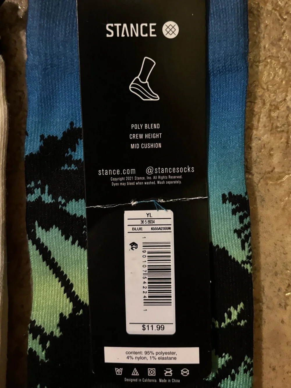 NWT *Bundle of 2 pairs* Stance kids socks sz L (3-5.5)